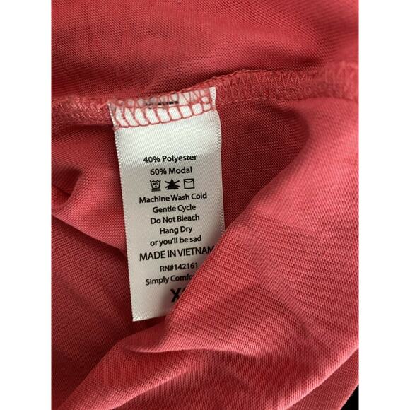 LuLaRoe XS Pink Womens Tunic S/S Hi Low Soft Polyester Modal Blend - Picture 5 of 8